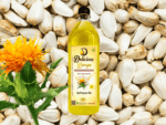 Delicious Drops 1L Bottle of Wood Cold Pressed Safflower Oil – 100% Organic and Natural.